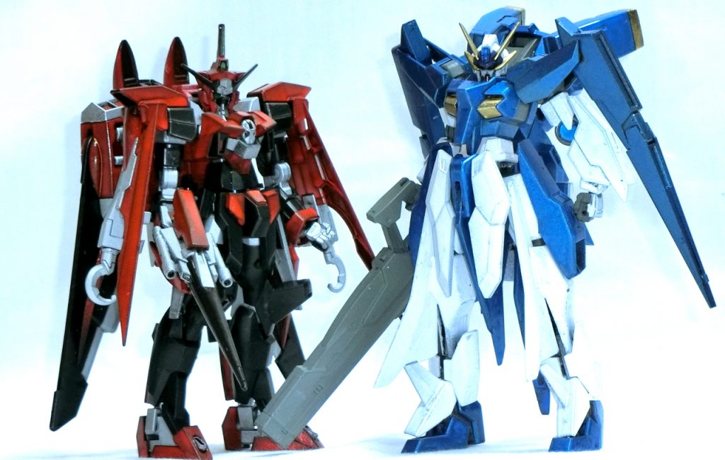 並び立つことを意識して塗ったわけではないけれどいい具合にライバルっぽく。 