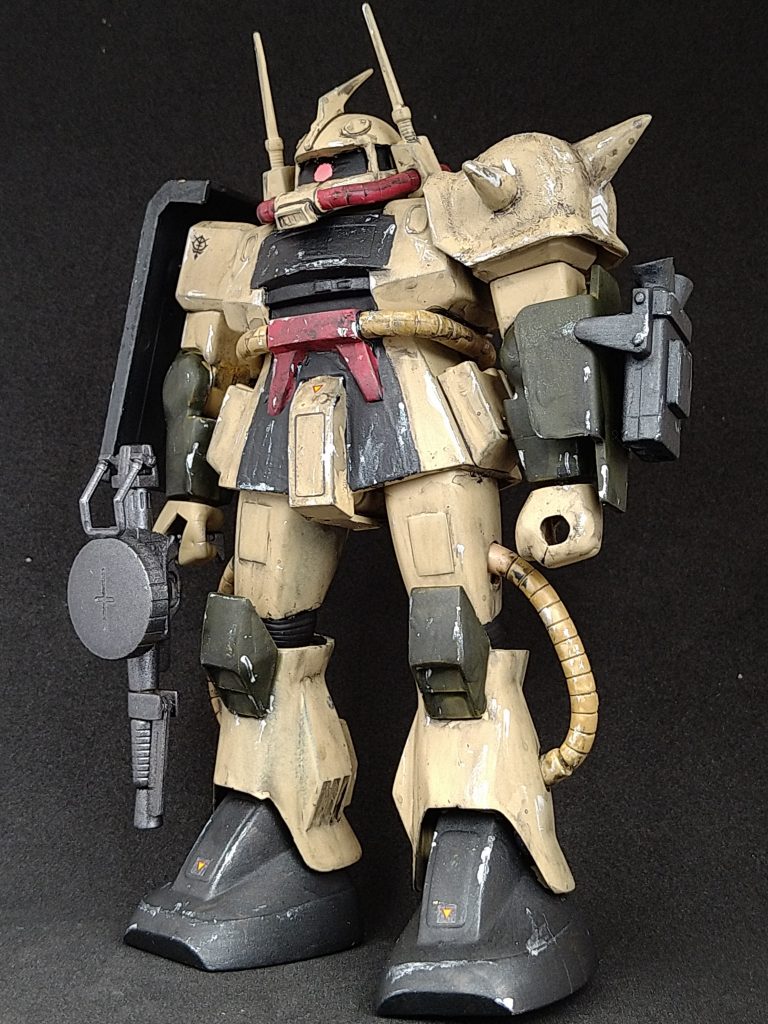 林哲平さんのガンプラ凄技テクニックHG編の雑誌を参考にさせて頂いて作成。旧キットの本格的な作成は初めてでしたが、HGとは違った楽しさがあって作ってて面白かったです。