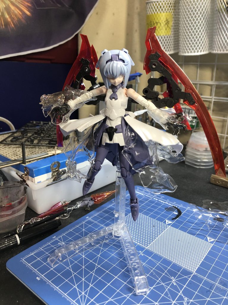 比較用のサラを撮り忘れていたので途中のサラですが、かなり変わったのがわかると思います。