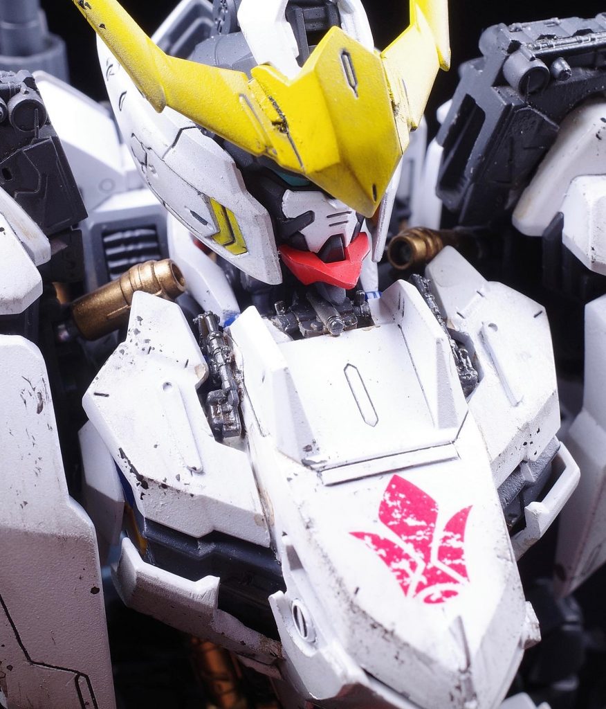 バストアップ。ディテールアップに戦闘機のジャンクパーツを使用。