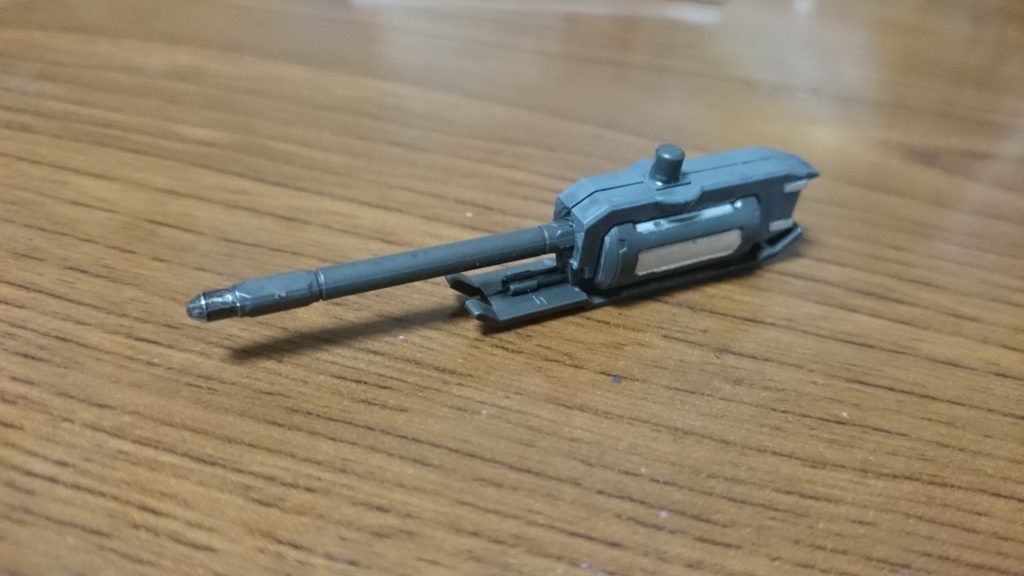 ダインスレイヴ弾頭は一期バルバトスのメイスの柄をカットしてそのまま流用・ぶっ挿すだけ。ウーム、実に単純