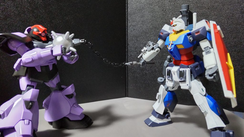 ゴッグじゃないけど…さすがドム、なんともないぜ!(アンタ、ドムトルーパーでしょうが…⁉)そんなハイパーハンマーもツィマッド社製のMSとの相性は良くないようです(ゴッグもツィマッド社MSです。)