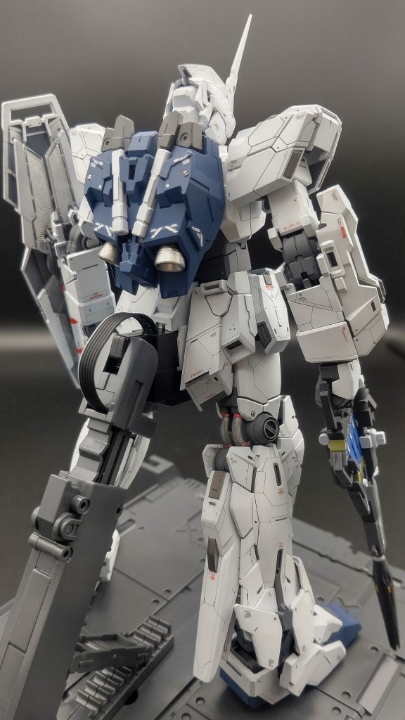 ユニコーンモード:リアビュースタイルの変更をしない分、スジボリ&プラ板でのディテールアップに力を入れました。殆どのパーツにひとつはディテアップしてると思います。