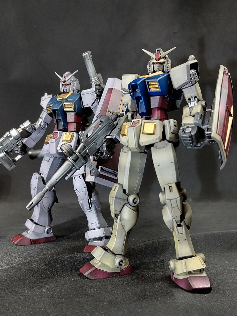 オリジンガンダムと比較。個人的にビョンドの方がスタイルがよい。