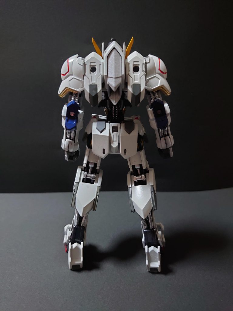 後身
腕にはメタルパーツを埋め込んでいます