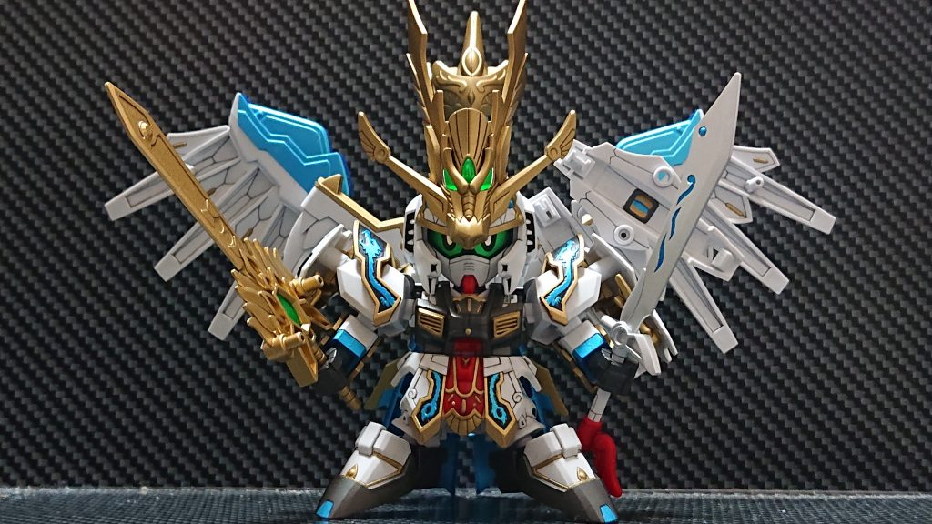 愛機の爆鳳扇と合体し天翔竜孔明νガンダムへ!!