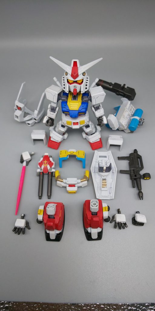 装着品全体図。改造から塗装から全て初めてなのでアラはたくさんありましたが、それも含めて終始楽しく制作出来ました✨😌✨