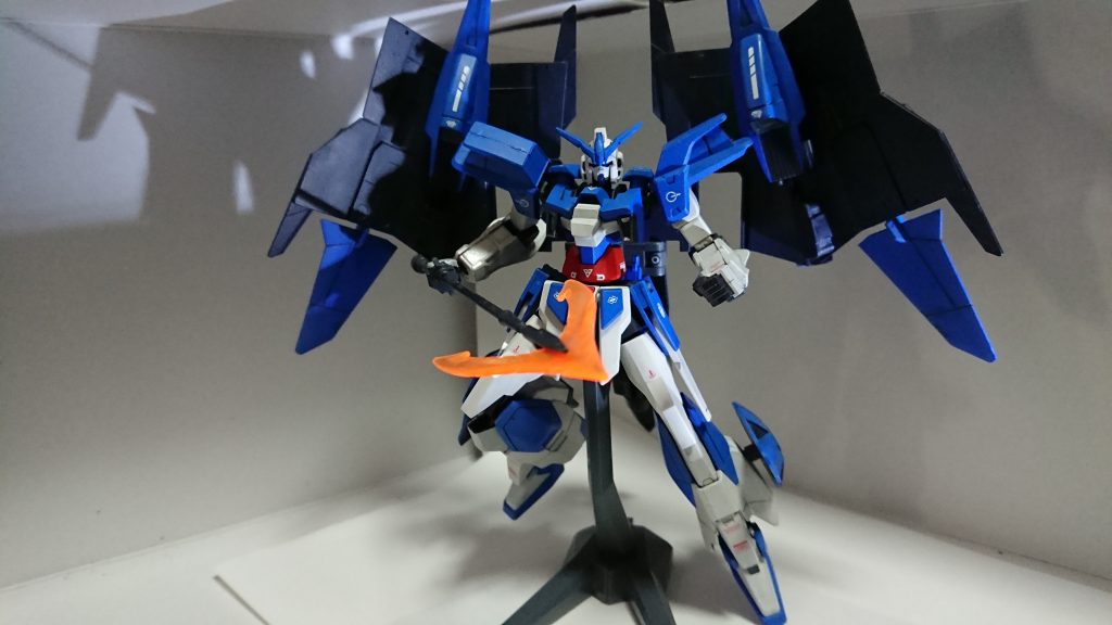 ビームランサーこの機体のメイン武装。ベースキットから更に延長されており