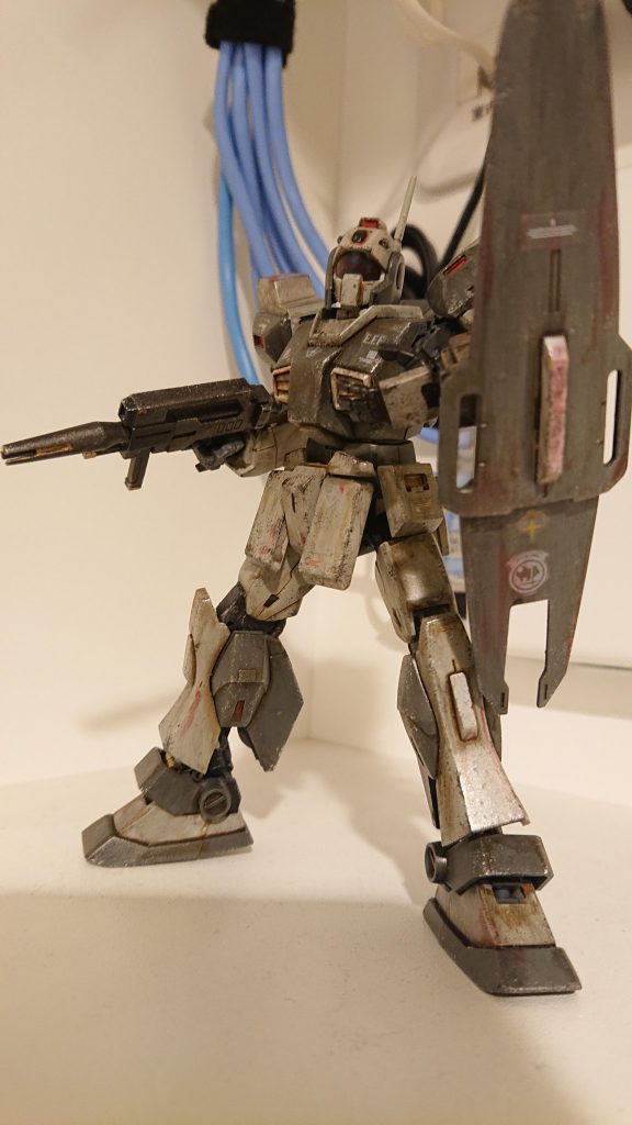 一部マーキングのシールが機体色と同化してしまった。 