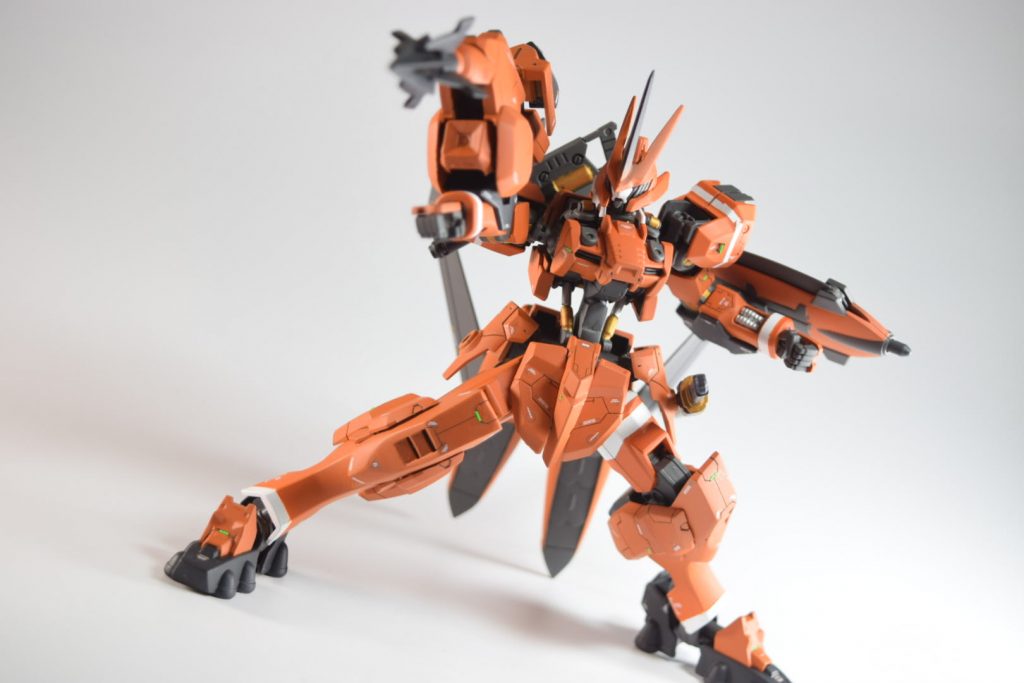 続いては地上戦特化仕様です。ドリルがメインウエポンです。ヒロトさんのサタニクスがあまりにもかっこよかったから急遽ドリルを採用しました(^q^)