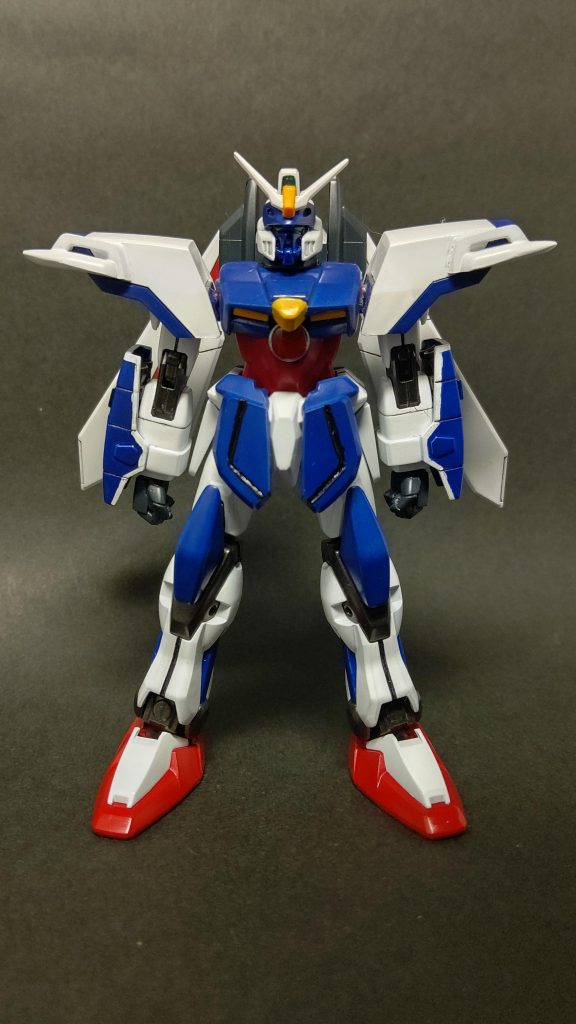 デュエルガンダムにシャイニングの腕、ゴッドのコアランダーをミキシング。