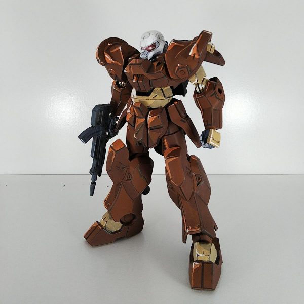 【イラスト風模型】HGジャハナム量産型　グリモア風カラーでアニメ塗り