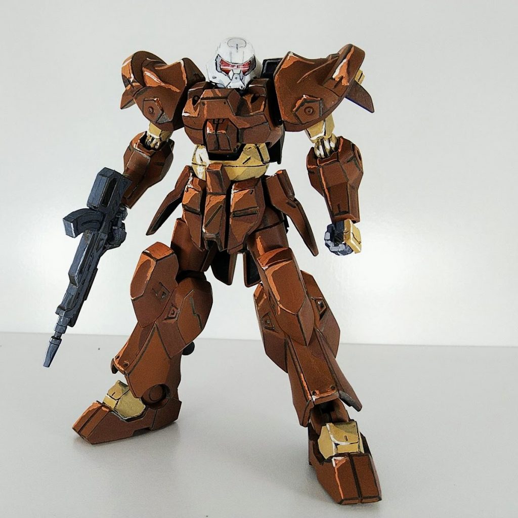 ライフルはHGモビルジン、手首はHGBDダブルオーダイバーから拝借しました。