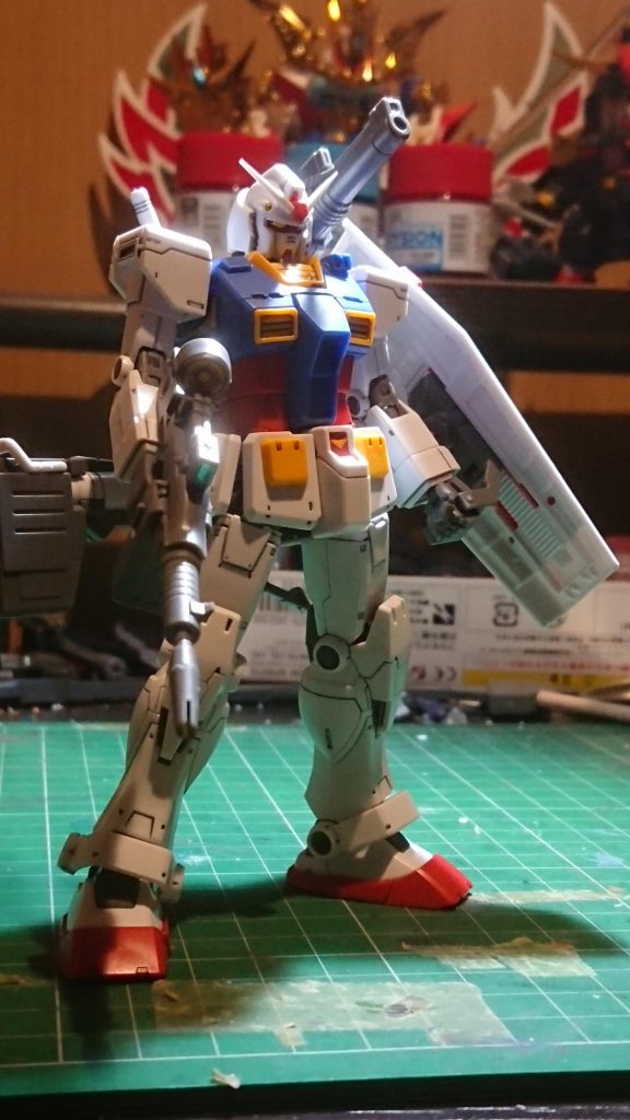 全体図。ガンダムってずっと眺めていられますね😊