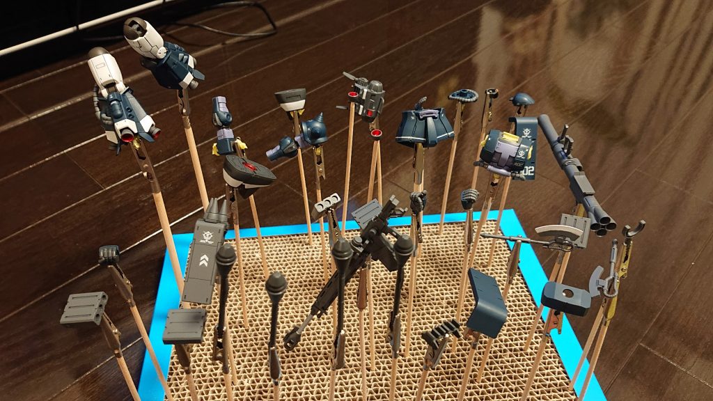 スプレー後。質感が変わって「おぉー👀」となってました🤭