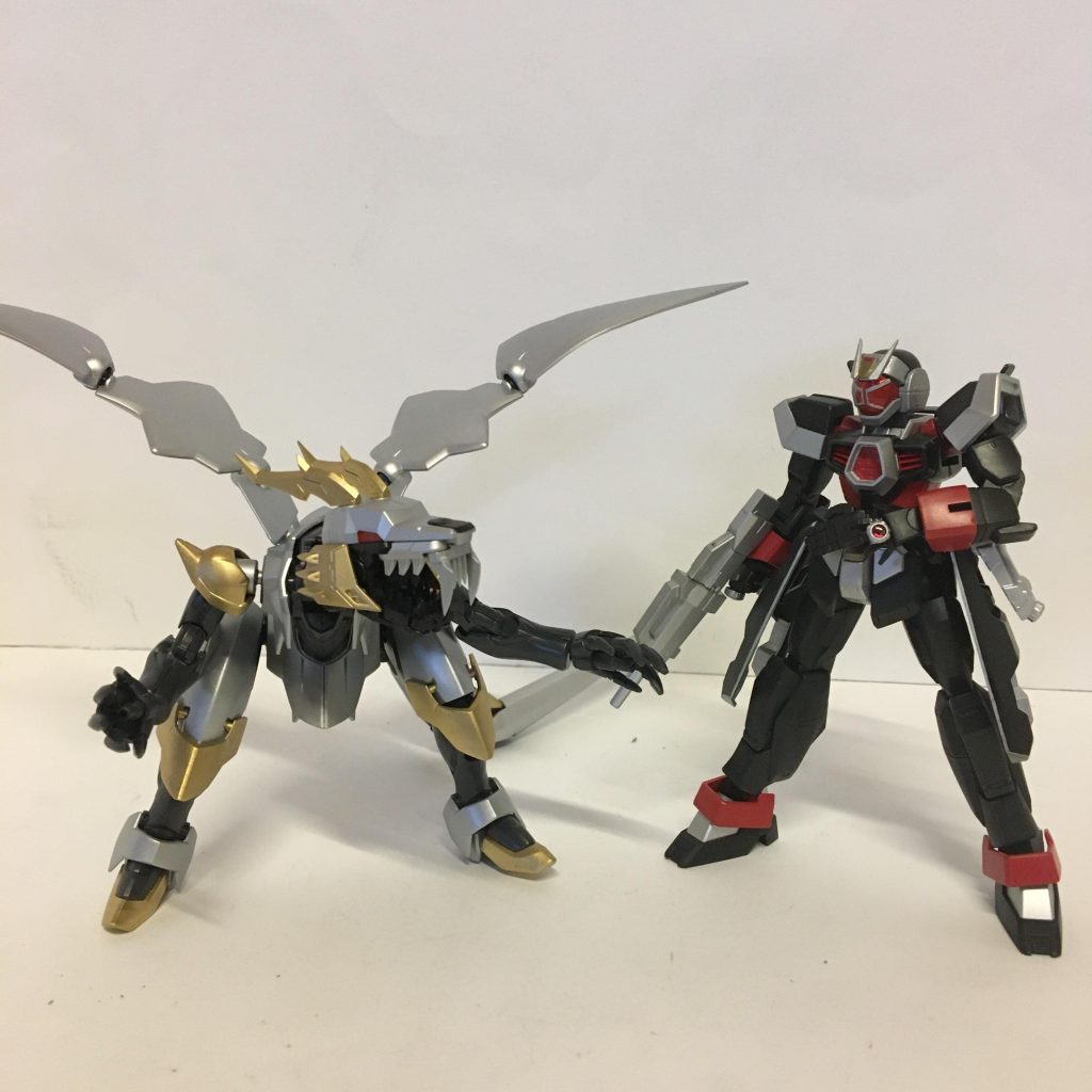 今回のメインギミック、それはウィザードラゴン(仮)との合体です❗️ドラゴンはギミック優先の為再現はカラーリングと頭部の改造としています。