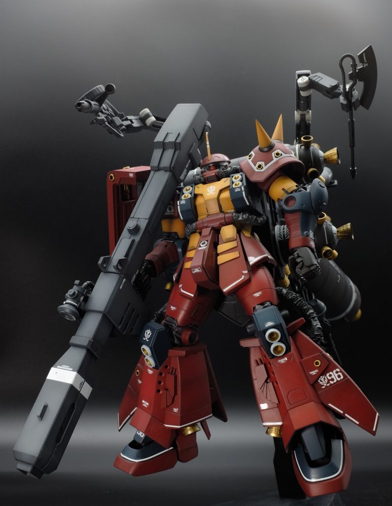 全パーツ表面処理→黒立ち上げ塗装　キットの良さが出るように改造は一切なしです。色目もキットベースです。