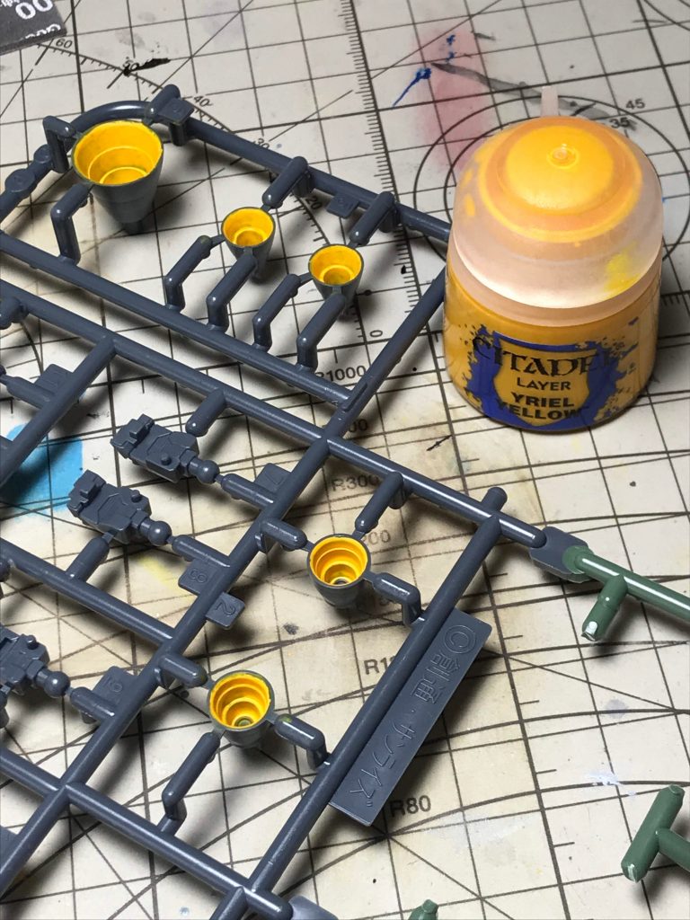 シタデルカラー黄色の初挑戦でもありました。隠蔽力、発色ともに抜群です!