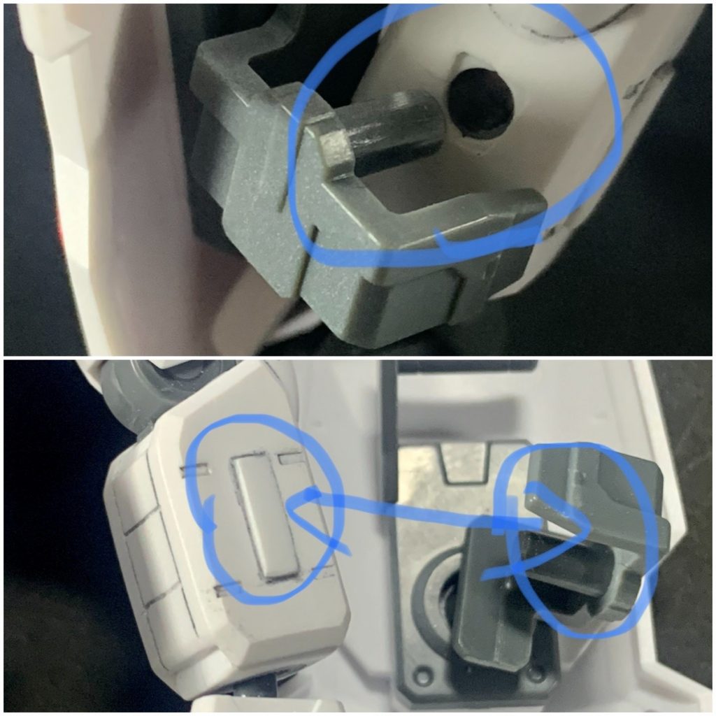 貼り付けたプラ版で盾が付けれなくなりました。