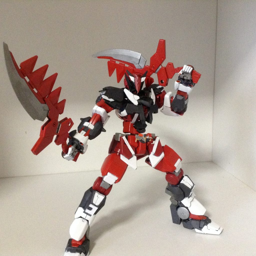 武器はヴァルク・サーベル。 オーガ刃‐Xの剣にムラマサブラスターの刃部分を切って貼っています。