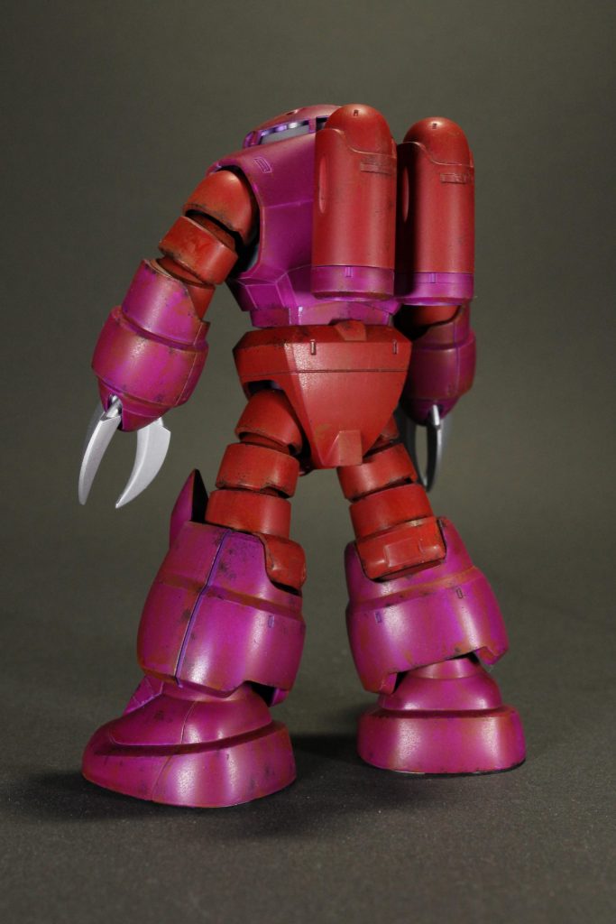 背面から。推進部をもう少し汚したほうが格好よかったかもと撮影品がら思ったり…