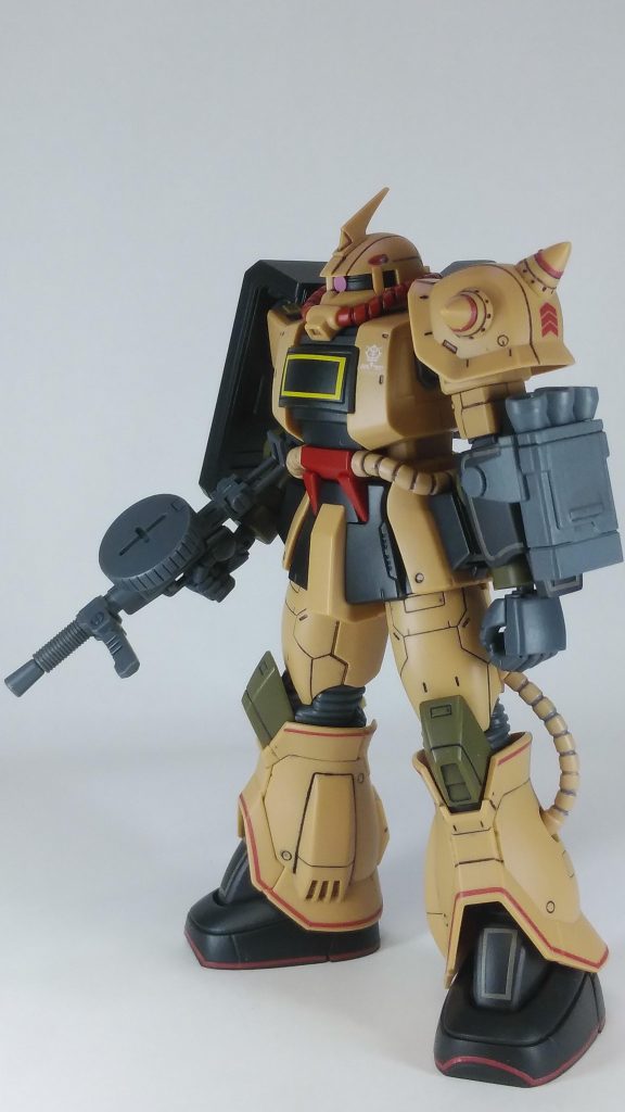 デカールは付属の物を使用。
頭部のバルカン砲もしっかり塗り分けてあります。