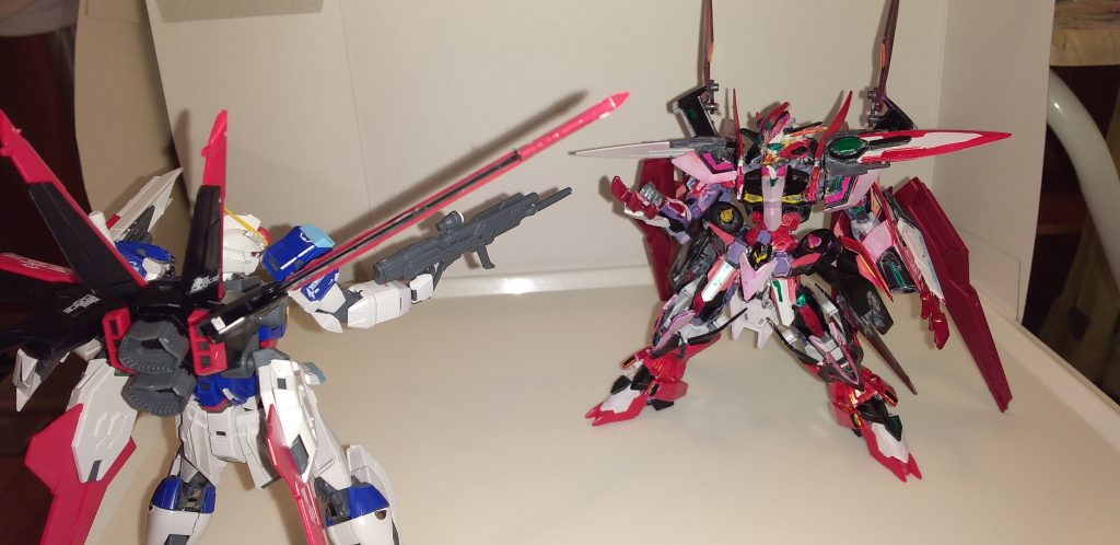 インパルスと対面。「あんたを倒すんだ今日、ここで！！！」とシンそれに対してディアボロスリベイクは「来るがいい…」と挑発する