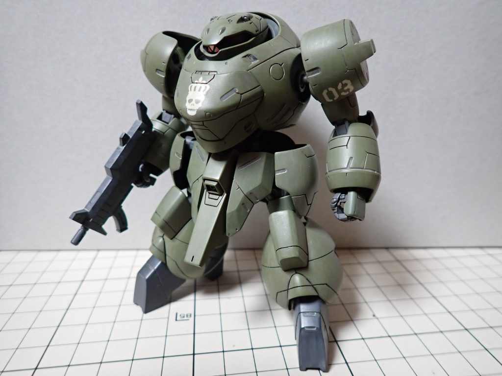 ウォッシング：クレオスウェザリングカラー　グランドブラウン → サンディウォッシュ