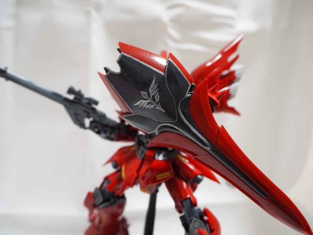 シールドのエングレービング塗装が一番大変でした