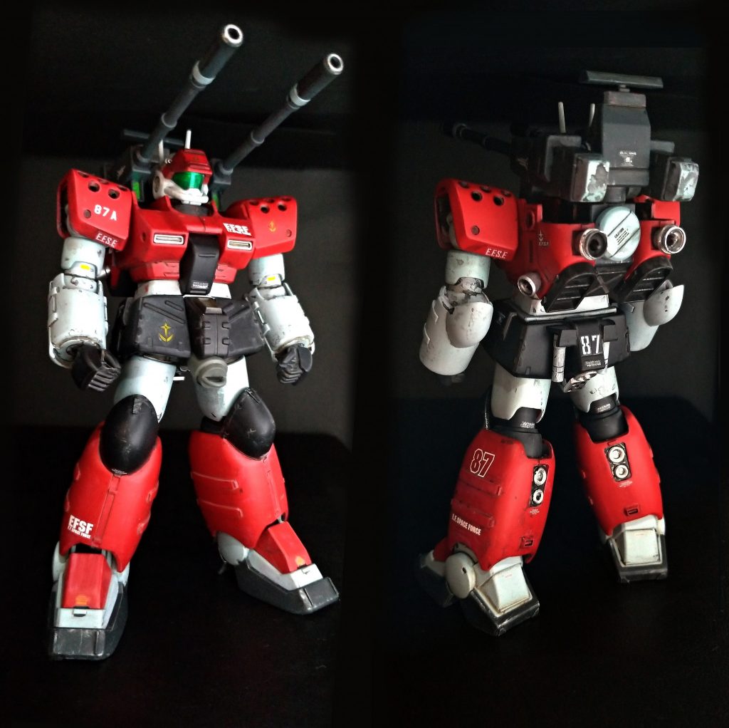 RX-77-AA戦後、ジオン残党の捜索と内外の情報収集を主任務とする連邦軍情報部・プガチョワ少将麾下の私設MS部隊「魔女飛行隊」に投入された支援用MS。 一年戦争中、量産型ガンタンク隊に所属し生還した経歴をもつターリア・ナガディンスカヤ曹長が搭乗し、同飛行隊後衛一番機を務める。