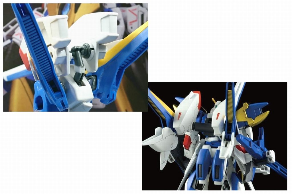 スペース的に、ギリで完成!これでキチンとVの字を描いてくれます。元キットと比べると、違いは一目瞭然です。