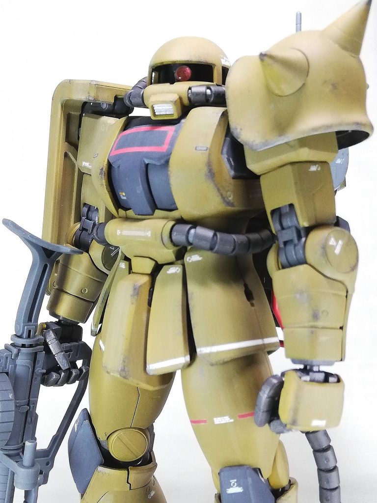 まえ。各部のラインは、マスキングによる塗装で表現しています。