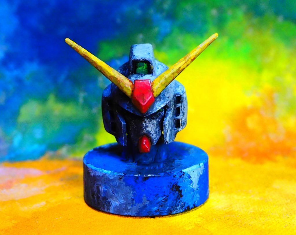 正面から見ると…ツートンカラー状態なのですが光と影で違和感なく、それぞれのカラーに見えればいいな~という実験でもあります。