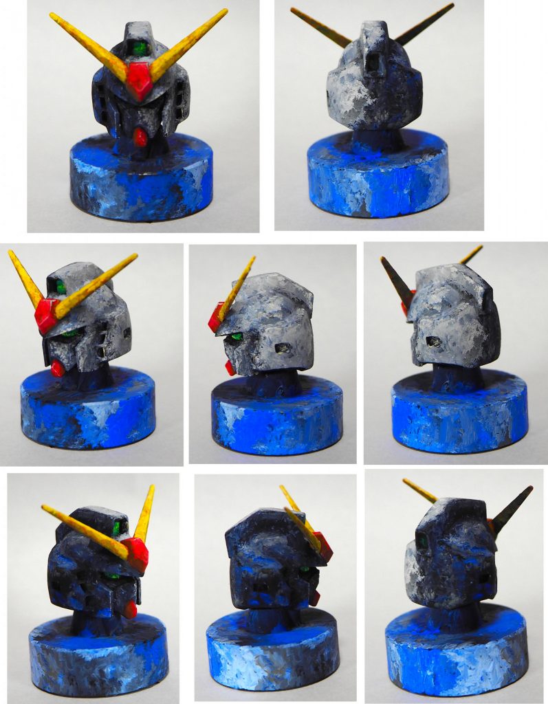 いつもの8方向まとめ画像です。大体、半分くらいの位置で色分けして筆塗りしています。あ、あとコチラから新たに購入したミラーレス一眼レフデジカメ「OLYMPUS PL-9」で撮影しました。まだモードとか細かい設定がよく分かってませんが過去のコンパクトデジカメより遥かに優秀でした。