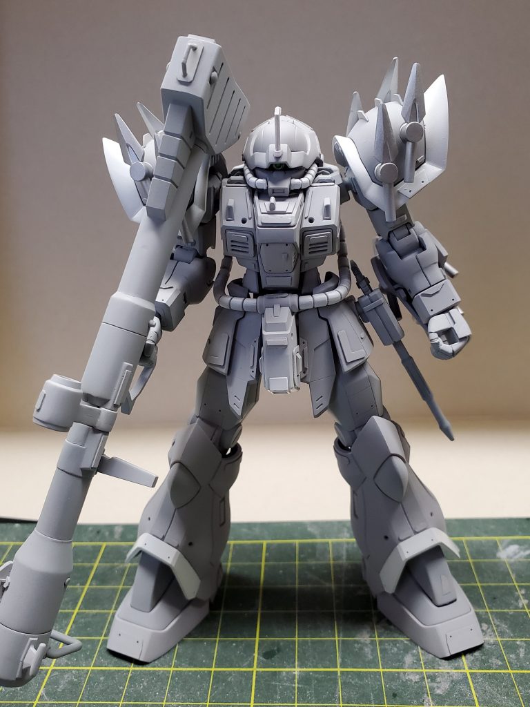 サフ塗り状態。このままでも良いかなと思ってしまいます(笑) 