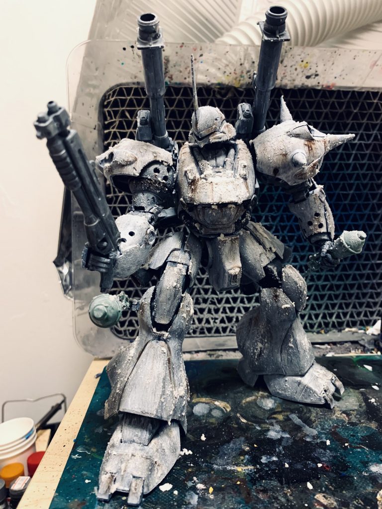 筆塗りにハマって以来、ずーっと筆塗りばっかりなんでこちらもつや消し以外はオール筆塗りです