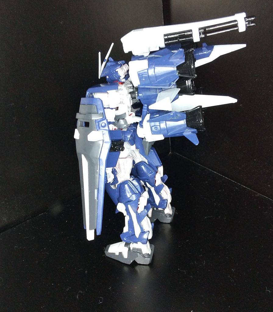 ガンダムアストレイ ホワイトフレーム ガンバレルストライカー接続時 左側面