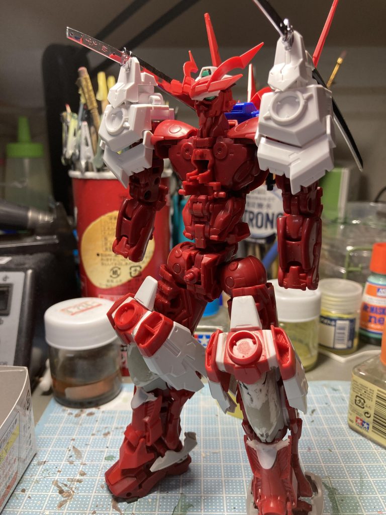 加工箇所のみを取り付けた状態です。