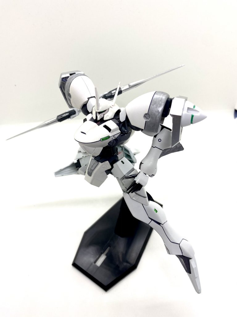 ほら見てめっちゃテッ○マンっぽい。GNツインブレードならぬGNテッ○ランサー。