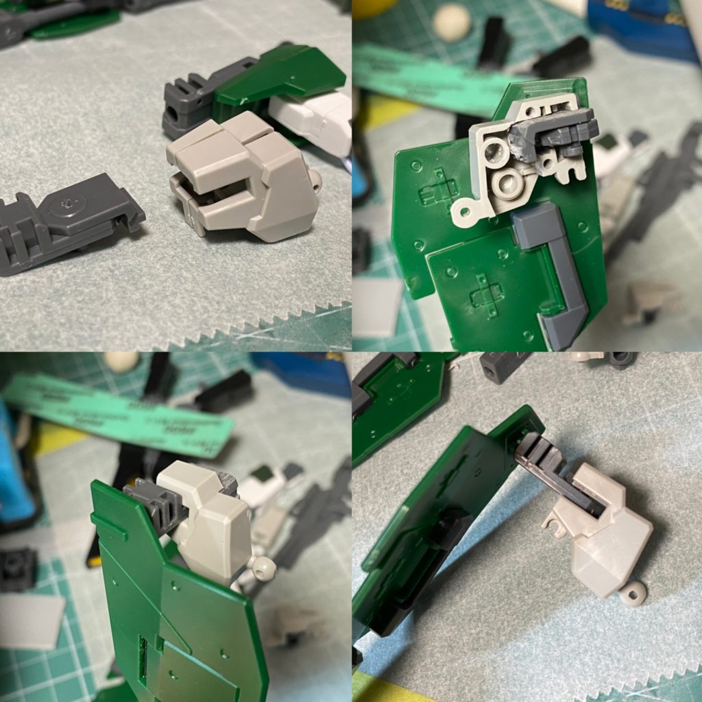 ケルディムの肩にデュナメスのシールドがはめられることに気づいたときの感動