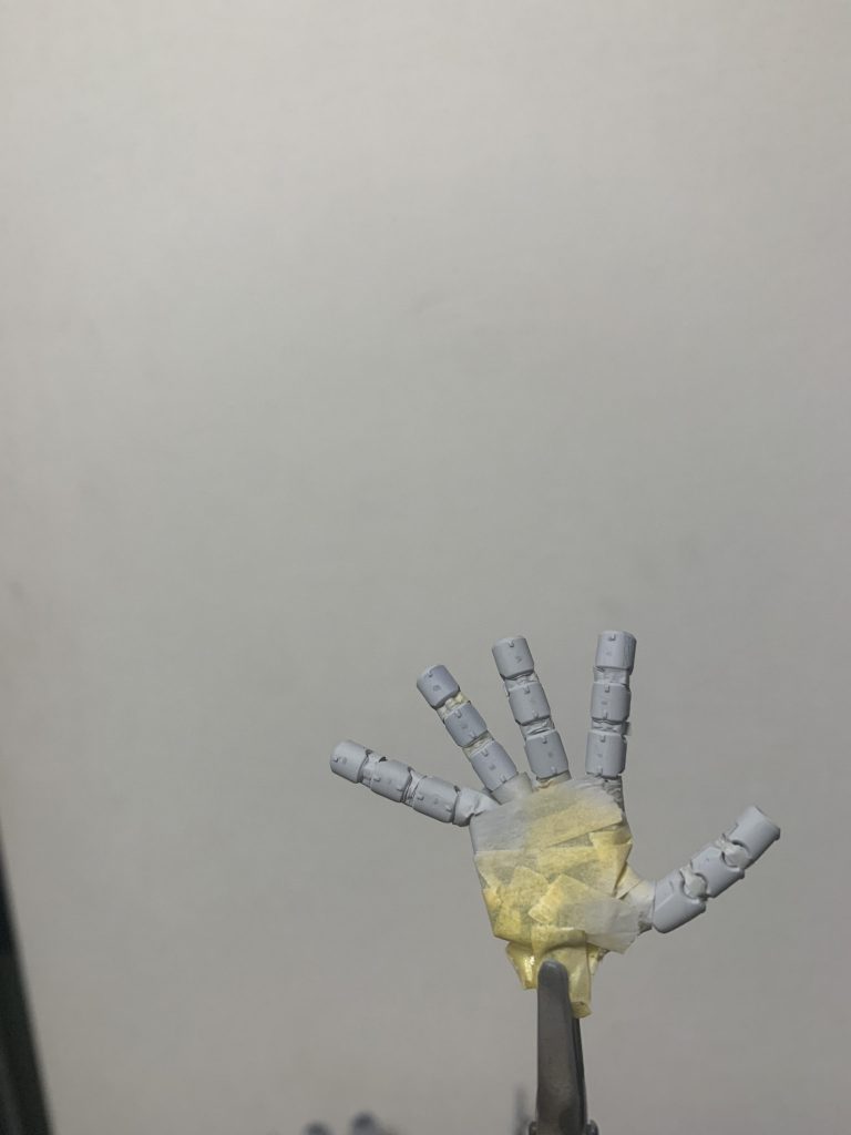 サフ吹きから。マスキング面倒ですね😅