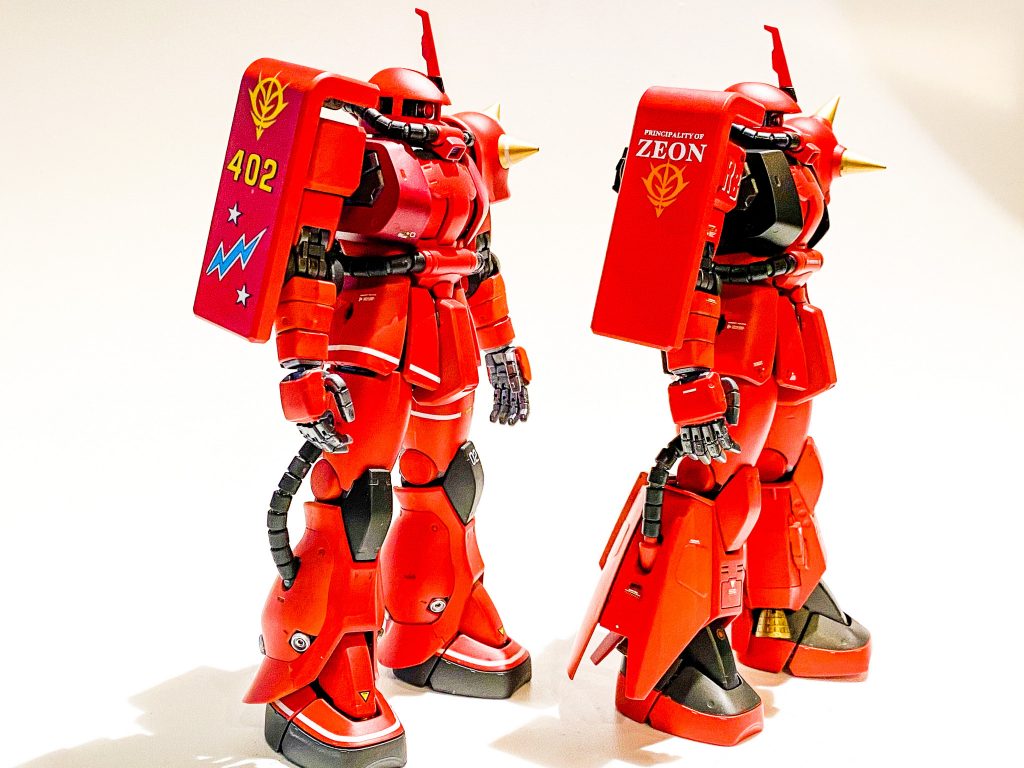 少し彫りたしたりしたくらいで改造無しの素組です。同じ色にしたかったので同時に組みました。