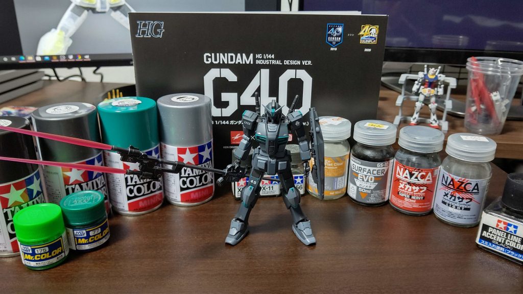 使った塗料たち。