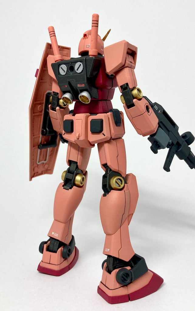 リアビューランドセルのデカールが少し白浮きしてしまった・・・。シールド裏ももう少し塗分けたらカッコよくなったかもしれません。