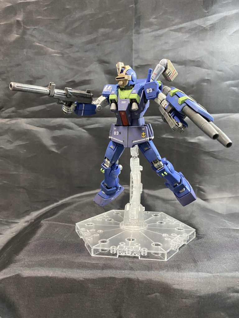 ヴァースキになる前のヤザン時代のナイトシーカー、ヴァースキ機はジムⅢベース、これはそれ以前の設定です。