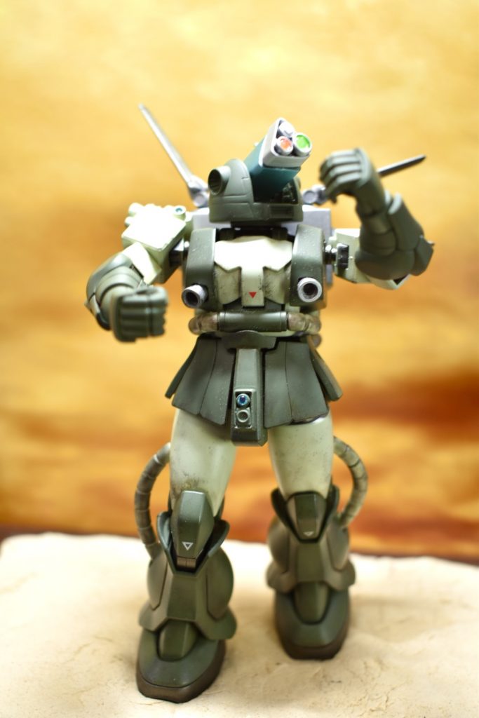 旧キットザクフリッパーの解説書にあるフリッパー君の謎ポーズ