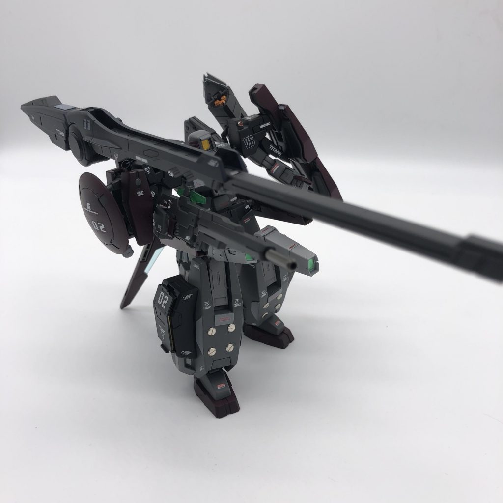 GNランチャー展開。展開させると迫力あって良いですね!こいつを取り付けたいために、これを製作したと言っても過言ではないです(笑