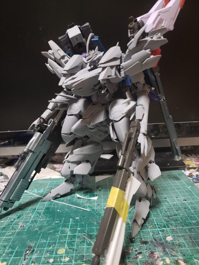 サフを吹いて確認。