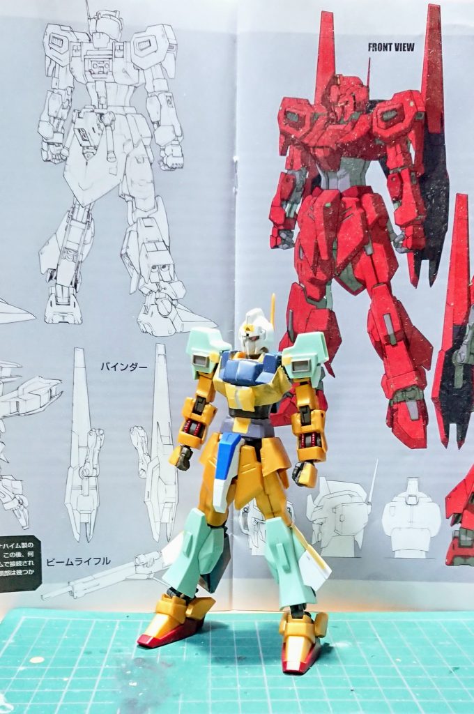 そして、足がネモになります。こっちの方が零式感ある気がします。フロントアーマーもΖになってます。