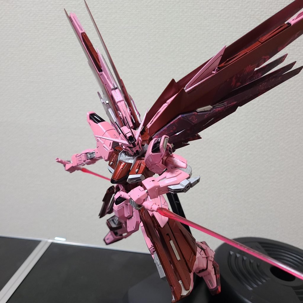 二刀流、かっこいいですウイングの開きを微妙に拘りました